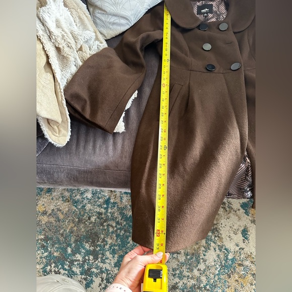 Brown wool coat - Picture 6 of 7